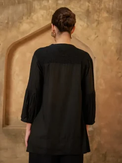 Olive Smocking Top
