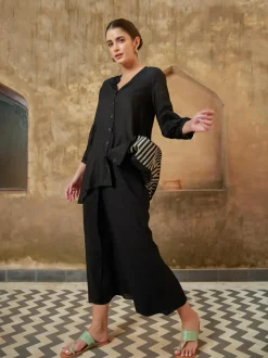 Olive Smocking Top