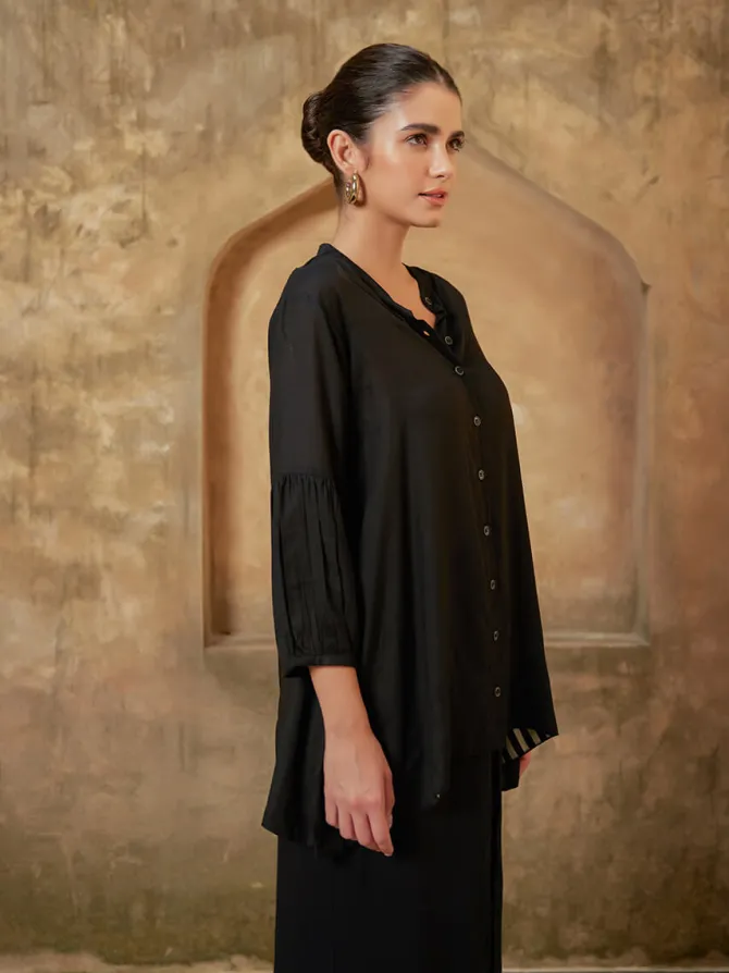 Olive Smocking Top