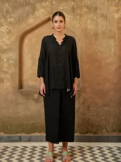 Olive Smocking Top