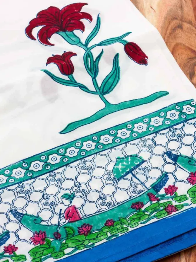 Oonjal Block Printed Cotton Curtain