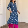 Padma Dabu Cotton Long Kurta
