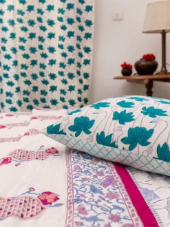 Padmaja Block Printed Cotton Quilt