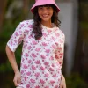 Padmaja Hand Block Printed Comfort Fit T-shirt