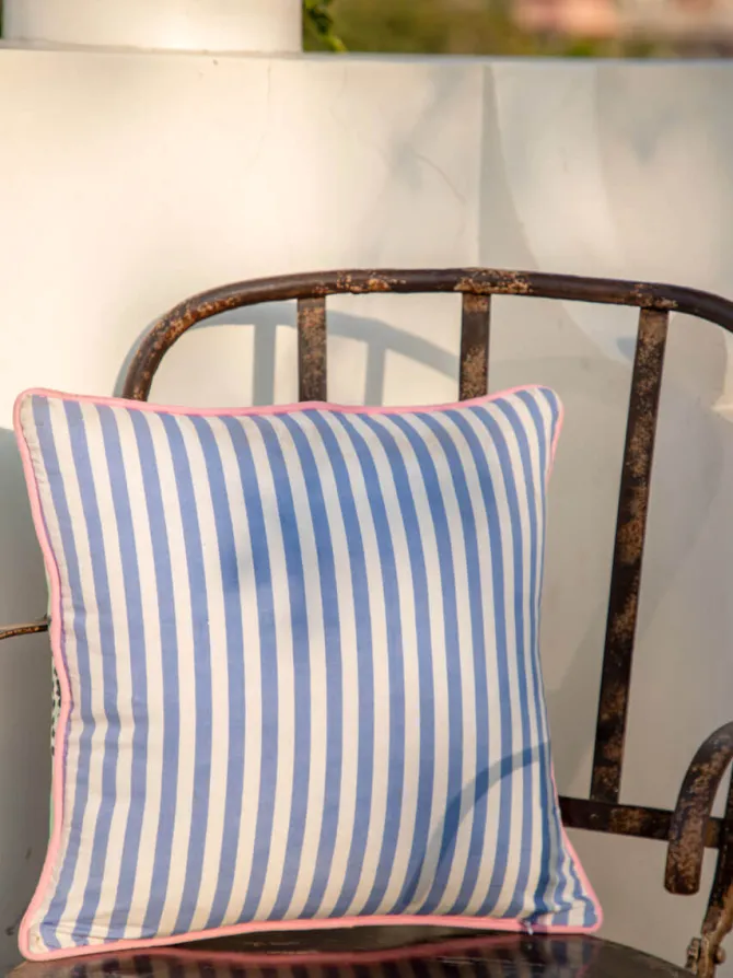 Pastel Swirl Cotton Cushion Cover