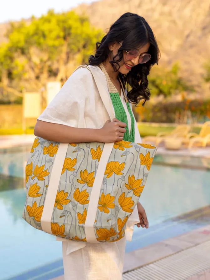 Pick Me Up Hand Block Printed Tote Bag