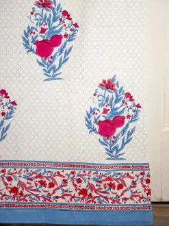 Pinar Block Printed Cotton Curtain