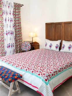 Pinar Block Printed Cotton Curtain