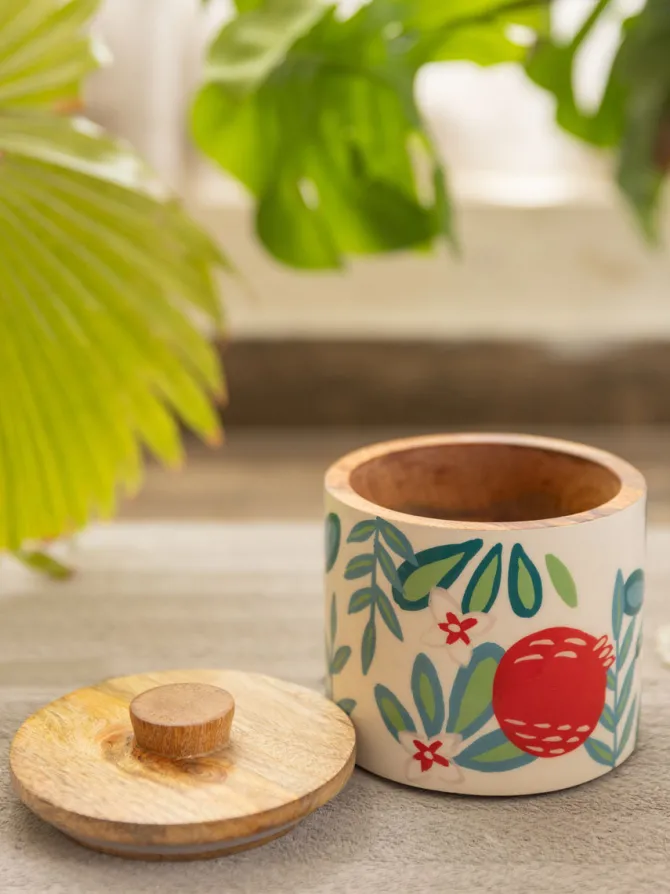 Pinjore Wooden Jar