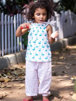 Pink Polka Organic Cotton Comfort Pants