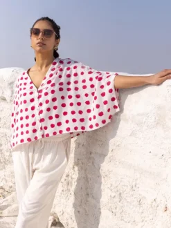 Polka Polka Poncho Shirt Top