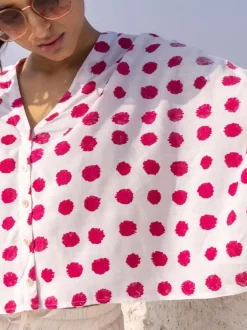 Polka Polka Poncho Shirt Top