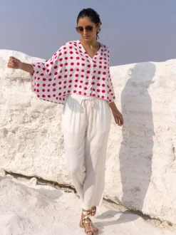 Polka Polka Poncho Shirt Top