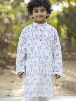 Prithvi Organic Cotton Hand Printed Long Kurta