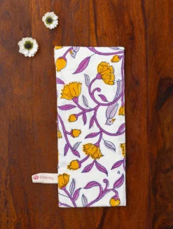 Purple Pine Cotton Toothbrush/ Straw Holder