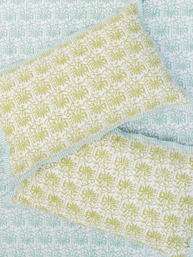 Pushpavali Block Printed Cotton Bedsheet