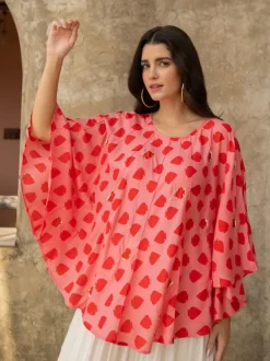 Queen of Spades Modal Poncho Top
