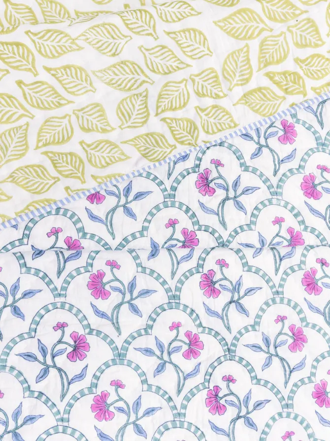 Raat Ki Raani Block Printed Cotton Quilt