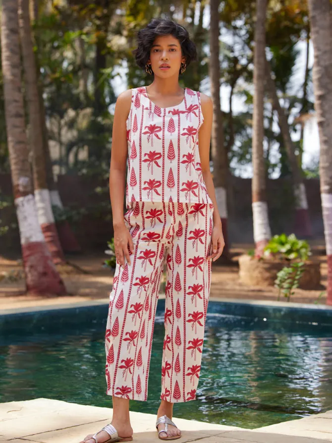 Ravello Block Printed Co-ord Set of 2