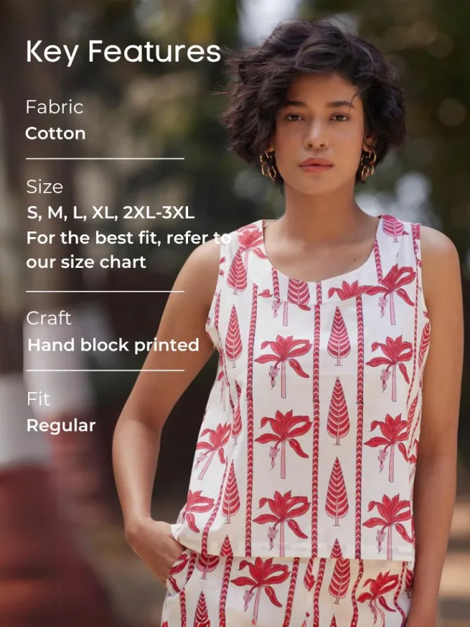 Ravello Block Printed Co-ord Set of 2