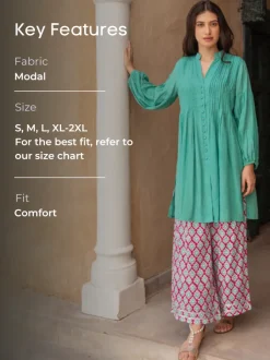 Saanvi Pintuck Shirt Kurta