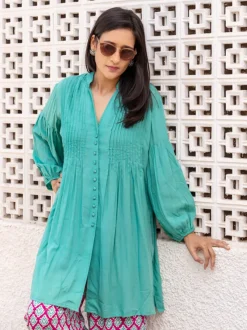 Saanvi Pintuck Shirt Kurta