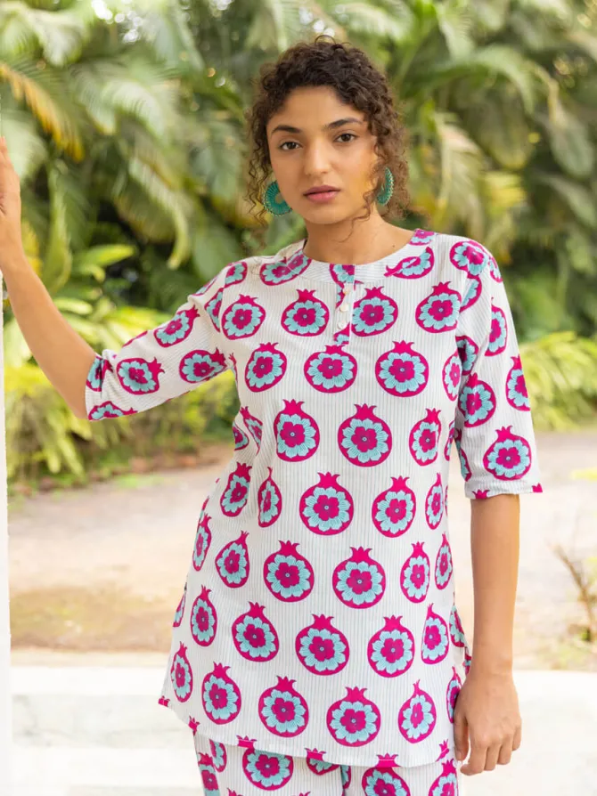 Saathiya Block Printed Cotton Top