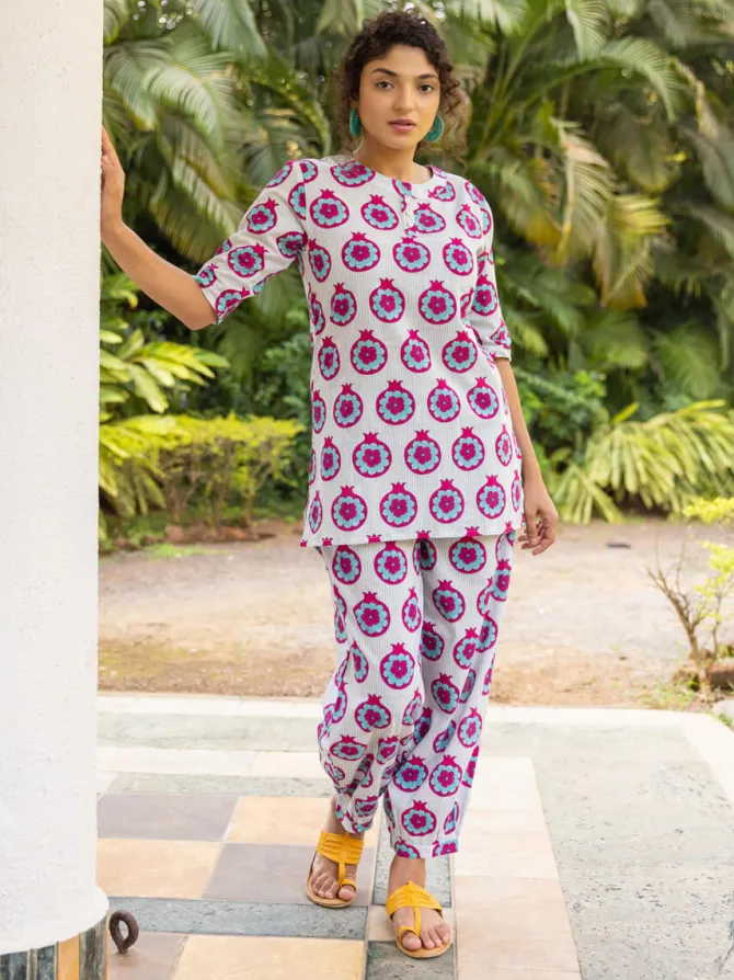 Saathiya Block Printed Cotton Top
