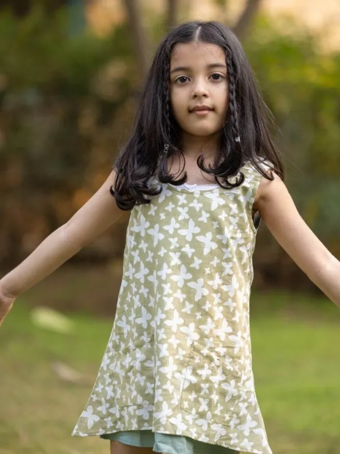 Safari Organic Cotton Layered Dress