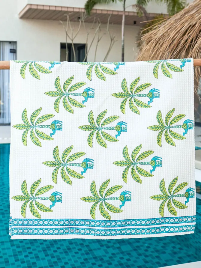 Sahara Nights Waffle Cotton Bath Towel