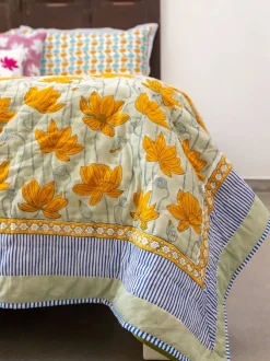 Samriddhi Block Printed Cotton Quilt