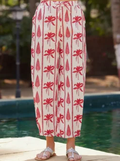Scala Cotton Pleated Pants