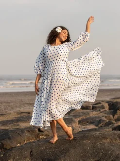 Senorita Balloon Sleeve Dress