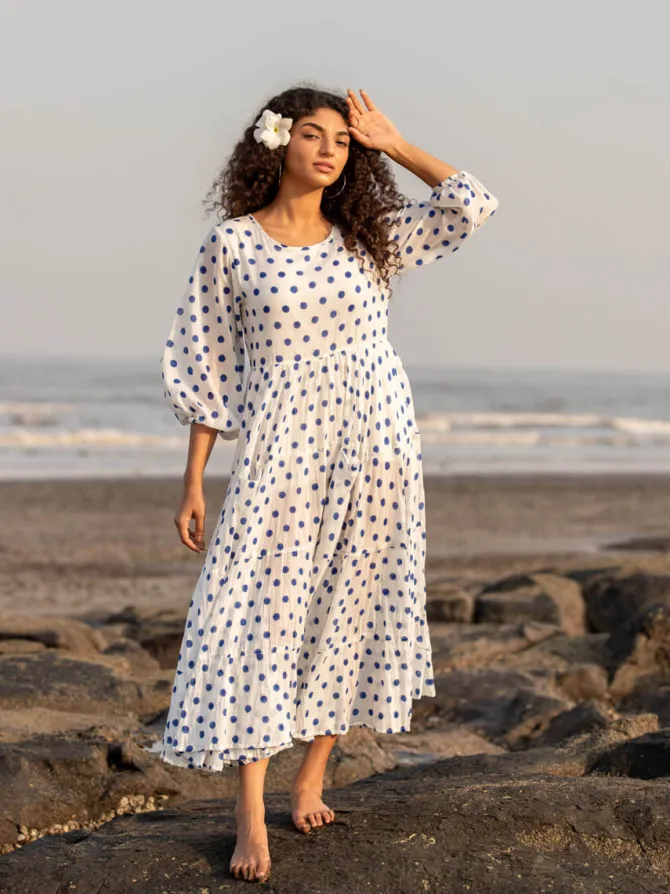 Senorita Balloon Sleeve Dress