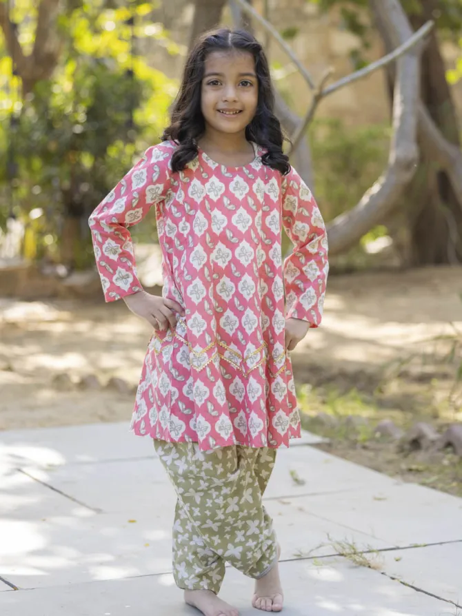 Set of 2 - Akira Organic Cotton Kurta and Dhoti Pants