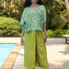 Set of 2 - Bali Kaftan Top and Wrap-Around Pants