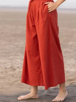 Set of 2 - Brahmi Cotton Kaftan Shirt Dress & Palazzo Pants