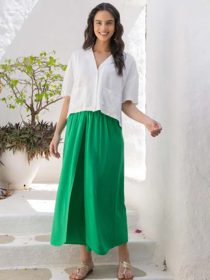 Set of 2 - Catherine Shirt Top and Wrap-Around Pants