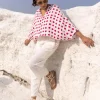 Set of 2 - Cherry Blossom Poncho Top and Pants