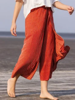 Set of 2 - Dharna Shirt Top and Wrap-Around Palazzo Pants
