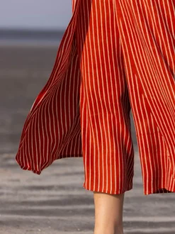 Set of 2 - Dharna Shirt Top and Wrap-Around Palazzo Pants
