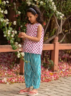 Set of 2 - Ella Organic Cotton Printed Top and Pants