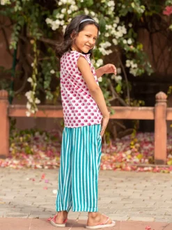 Set of 2 - Ella Organic Cotton Printed Top and Pants