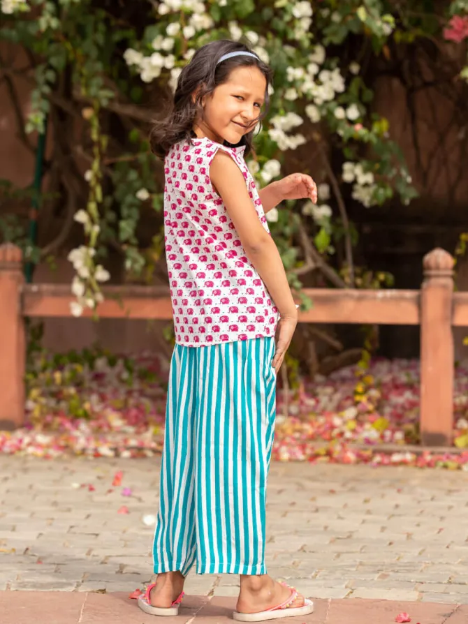 Set of 2 - Ella Organic Cotton Printed Top and Pants