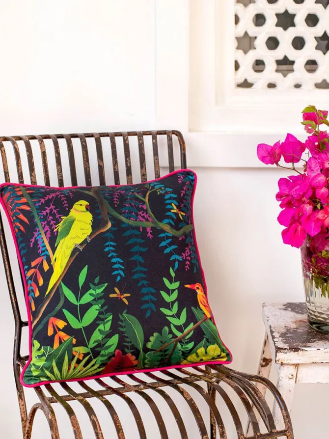 Set of 6 - Garden of Eden Cotton Cushion Covers
