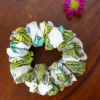 Set of 2 - Green Pine Cotton Scrunchie