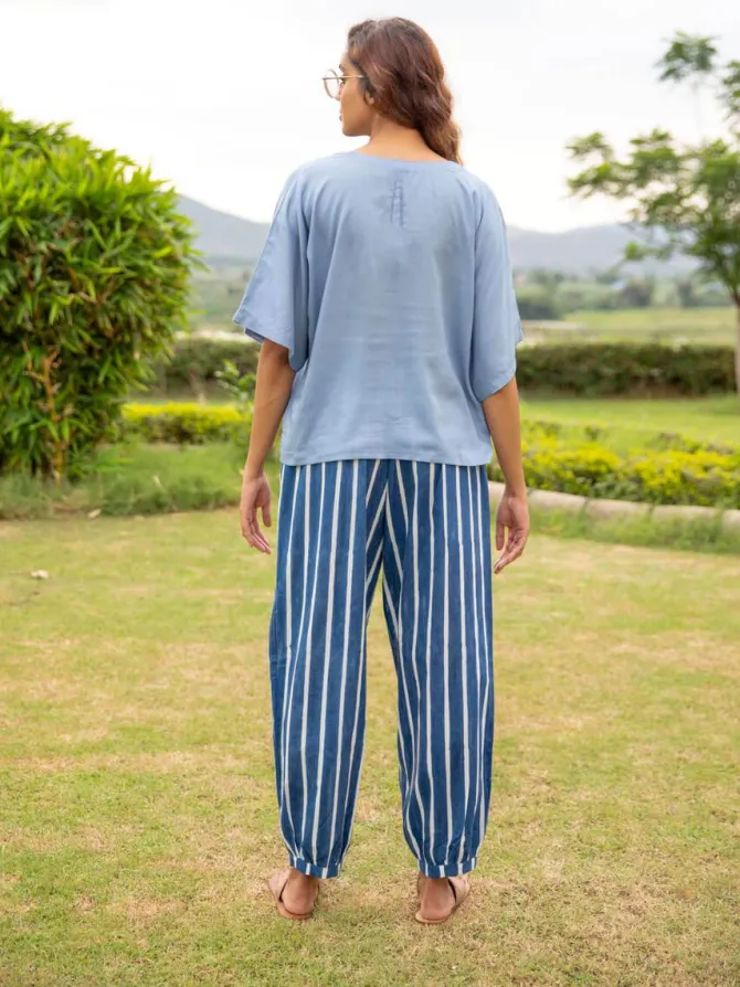 Set of 2 - Grey Matter Modal Short Top & Lantern Pants Set