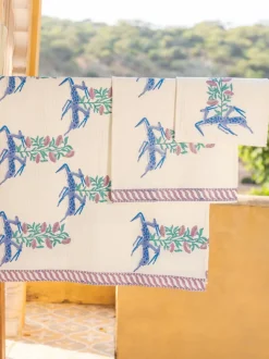 Set of 6 - Harini Block Printed Bath Set