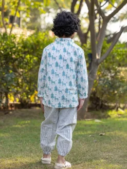 Set of 2 - Hermey Organic Cotton Shirt & Pant Set