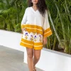 Set of 2 - Ilahi Box Top and Shorts